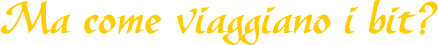 I bit viaggiano veloci!